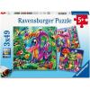 Ravensburger Baby Garden Dragons 3×49 Piece Puzzle Set for Kids 5+