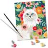 Ravensburger CreArt Fluffy and Floral Paint‑by‑Number Kit for Adults – Complete Premium Set with 19 Acrylic Paints, Brushes & Gloss Varnish – Relaxing Creative Hobby – Ages 12+