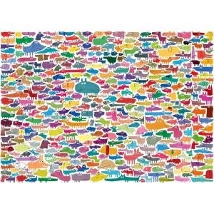 Ravensburger 387 Dogs & One Cat Large Format 300 Piece Puzzle for Adults