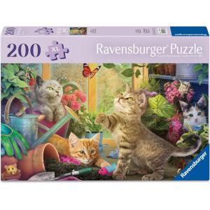 Ravensburger Feel Well & Puzzle: Cheeky Cats 200 Piece Puzzle for Adults