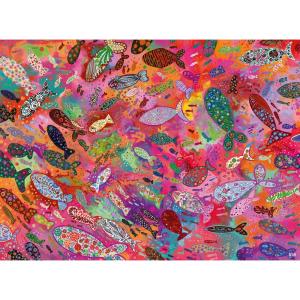 Ravensburger Fish in Fuchsia 500 Piece Puzzle for Adults