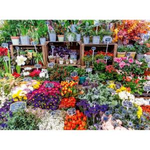 Ravensburger Flower Market, France 500 Piece Puzzle for Adults