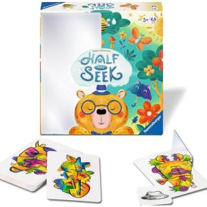 Ravensburger Half & Seek Fun Mirror Search Game for Kids Ages 5+ – Hidden Object Board Game for 2-6 Players – Includes 3 Game Variations – Exciting Gift for Birthdays & Holidays