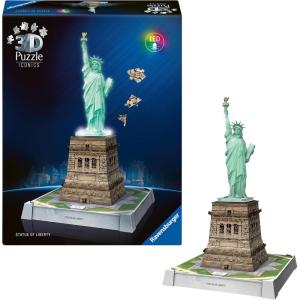 Ravensburger Iconics: Statue of Liberty 3D Puzzle with Light for Kids 8+