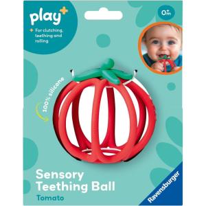 Ravensburger Play+ Sensory Teething Ball – Tomato – Gentle Teething Relief – Easy-to-Grasp Design – Engages Fine Motor Skills