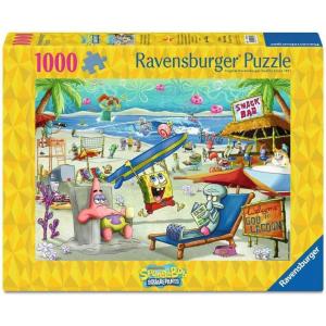 Ravensburger Spongebob Squarepants – Beach Fun at The Goo Lagoon – 1000 Piece Puzzle for Adults