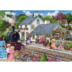Ravensburger Whistle Stop Cottage 1000 Piece Puzzle for Adults