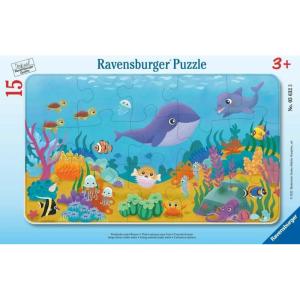 Ravensburger Young Animals Under Water 15 Piece Frame Puzzle for Kids 3+