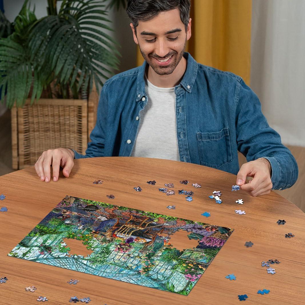 image:imageRavensburger Greenhouse Morning 500 Piece Puzzle Unique Artistic Experience Materials Technology Ideal for Family Gatherings FSCCertified MaterialsNew Packaging