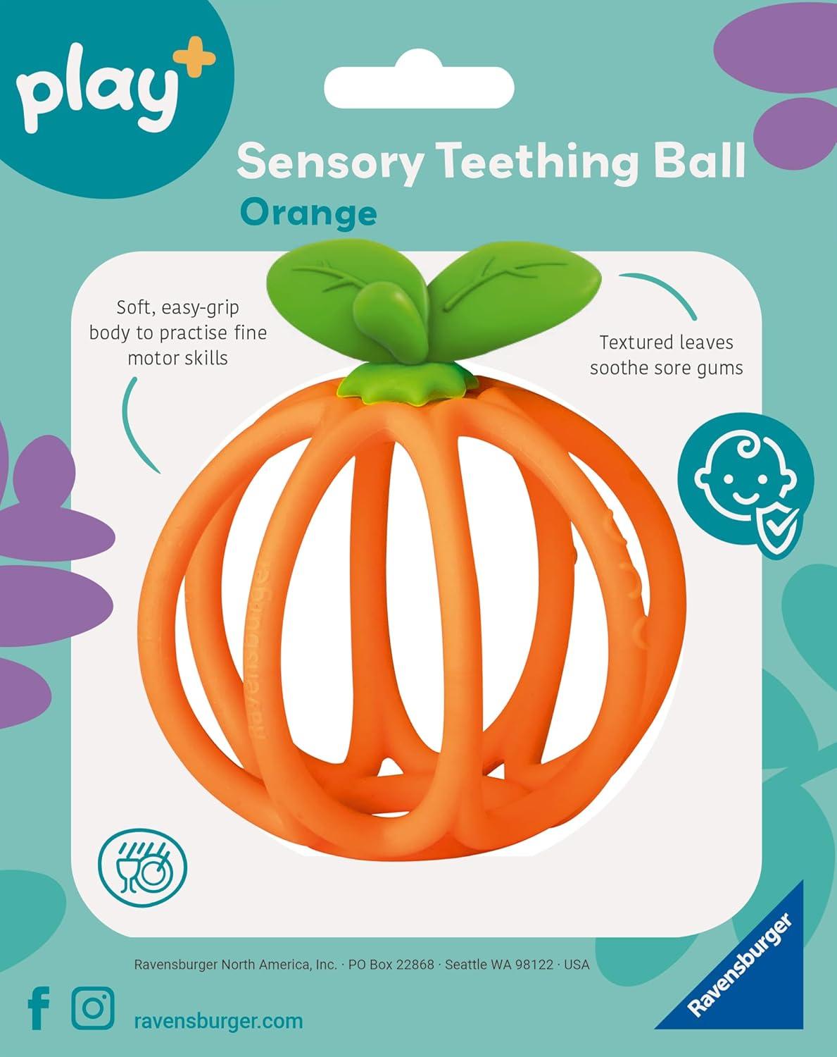 image:imageRavensburger Play Sensory Teething Ball Orange Gentle Teething Relief EasytoGrasp Design Engages Fine Motor Skills