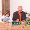 Ravensburger CreArt Do It Together: Tiger Paint‑by‑Number Kit – 3-Panel Complete Set with Brushes & Color-Coded Outlines for Ages 7+