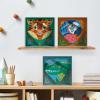 Ravensburger CreArt Do It Together: Tiger Paint‑by‑Number Kit – 3-Panel Complete Set with Brushes & Color-Coded Outlines for Ages 7+