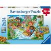 Ravensburger Amusement Park Fun 2×24 Piece Puzzle for Kids 4+