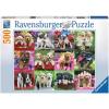 Ravensburger Puppy Pals Jigsaw Puzzle – 500 Unique Pieces | Softclick Technology Fun and Educational Toy for Kids and Adults | FSC Certified Materials(Original Packaging)