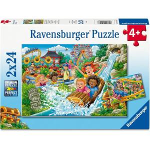 Ravensburger Amusement Park Fun 2×24 Piece Puzzle for Kids 4+