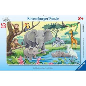 Ravensburger Animals of Africa 15 Piece Frame Puzzle for Kids 3+(Animals of Africa)