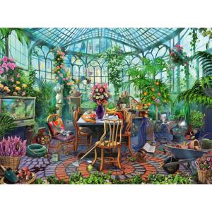 Ravensburger Greenhouse Morning 500 Piece Puzzle – Unique Artistic Experience | Materials Technology | Ideal for Family Gatherings | FSC-Certified Materials(Original Packaging)