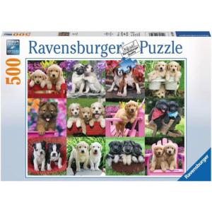 Ravensburger Puppy Pals Jigsaw Puzzle – 500 Unique Pieces | Softclick Technology Fun and Educational Toy for Kids and Adults | FSC Certified Materials(Original Packaging)