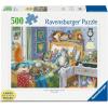 Ravensburger Cat Nap 14966 500-Piece Large Jigsaw Puzzle for Adults | Unique Piece Design | Softclick Technology Ideal Gift for Puzzle Enthusiasts