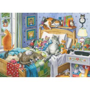 Ravensburger Cat Nap 14966 500-Piece Large Jigsaw Puzzle for Adults | Unique Piece Design | Softclick Technology Ideal Gift for Puzzle Enthusiasts