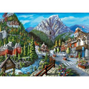 Ravensburger Welcome to Banff 1000 Piece Jigsaw Puzzle for Adults – 12000494 – Handcrafted Tooling, Made in Germany, Every Piece Fits Together Perfectly(New Packaging)