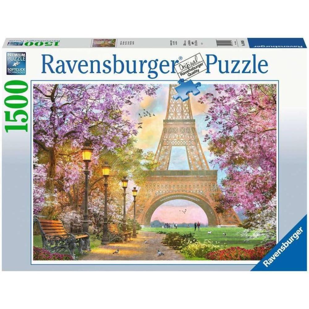 image:imageRavensburger A Paris Stroll Puzzle 1500 Unique Pieces Precision Cut AntiGlare Surface Ideal for Adults for Puzzle EnthusiastsOriginal Packaging