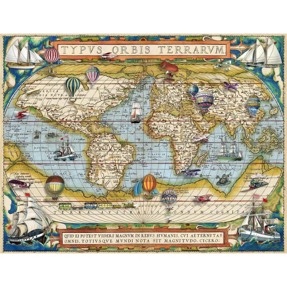 image:imageRavensburger Around The World Jigsaw Puzzle 2000 Unique Pieces Softclick Technology Engaging amp Educational FSCCertified Wood