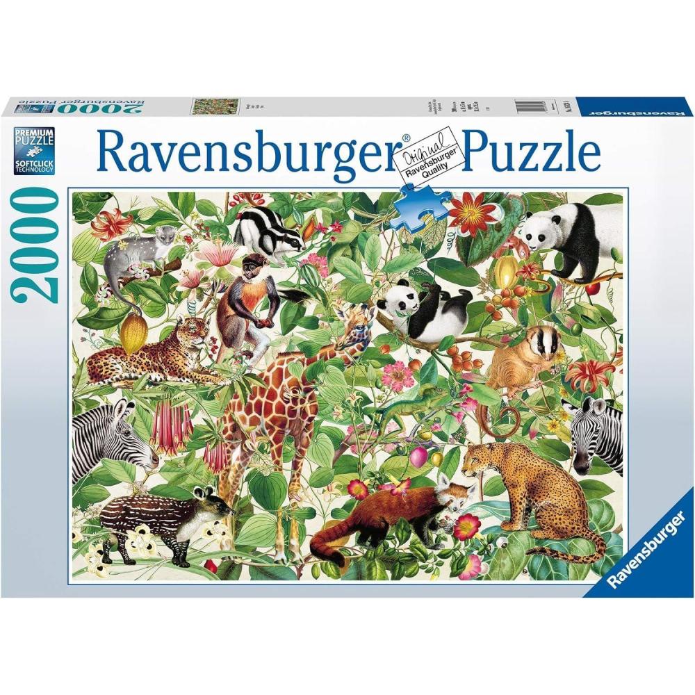 image:imageRavensburger Jungle 2000 Piece Jigsaw Puzzle for Adults 16824 Every Piece is Unique Softclick Technology Means Pieces Fit Together Perfectly