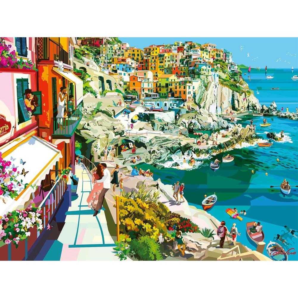 image:imageRavensburger Romance in Cinque Terre 1500 Piece Jigsaw Puzzle for Adults 16953 Every Piece is Unique Softclick Technology Means Pieces Fit Together PerfectlyNew Packaging