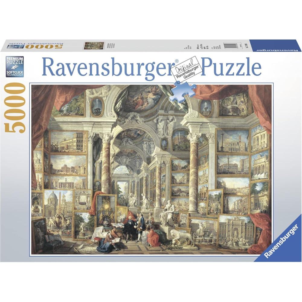 image:imageRavensburger Views of Modern Rome 5000 Piece Jigsaw Puzzle for Adults  Unique Handcrafted Tooling  Premium Durable Blueboard  FrustrationFree Fit  Ideal Gift for Puzzle Enthusiasts