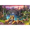 Ravensburger – Tigers in Paradise – 3000 Piece Jigsaw Puzzle – Fantastic, Beautifully Vivid Depiction of Tigers at Sunset – Frameable – Premium Quality – Puzzles for Adults