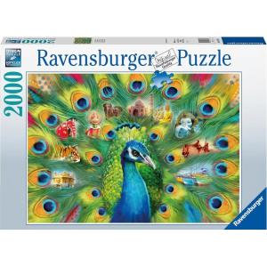 Ravensburger Land of The Peacock 2000 Piece Jigsaw Puzzle for Adults – 16567 – Every Piece is Unique, Softclick Technology Means Pieces Fit Together Perfectly