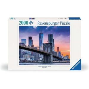 Ravensburger Skyline New York 2000 Piece Puzzle for Adults – Precision Crafted Unique Piece Design | Great Group Activity or Solo Project | FSC Certified Material