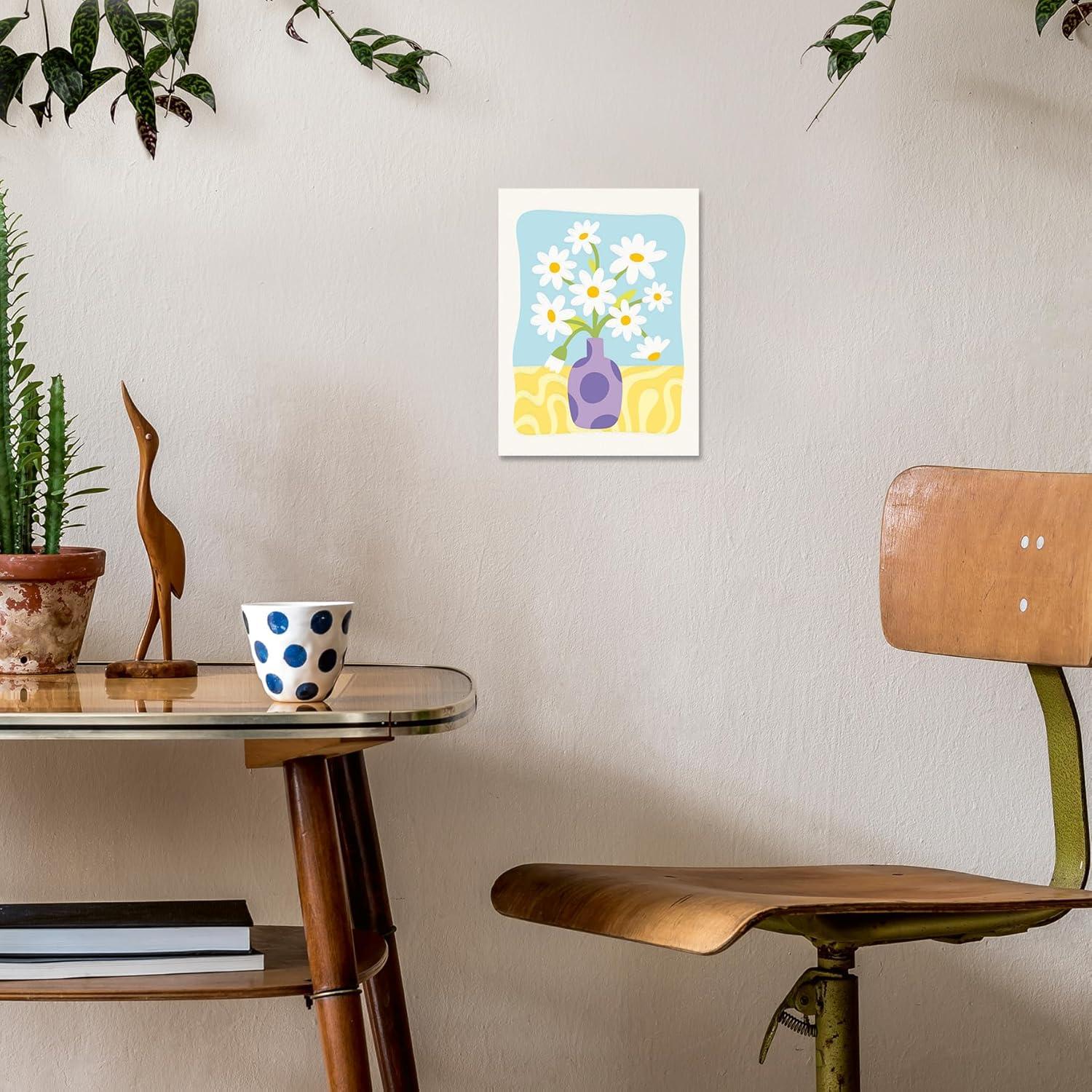 image:imageRavensburger CreArt Daisies PaintbyNumber Kit for Adults Complete Premium Set with 10 Acrylic Paints Brushes amp Gloss Varnish Relaxing Creative Hobby Ages 12