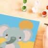 Ravensburger CreArt Cute Elephant Paint‑by‑Number Kit – Complete Set with Brushes & 6 Water‑Based Paints – Color‑Coded Outlines – Ages 7+