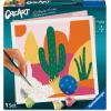 Ravensburger CreArt Prickly Cactus Paint‑by‑Number Kit for Adults – Complete Premium Set with 13 Acrylic Paints, Brushes & Gloss Varnish – Relaxing Creative Hobby – Ages 12+
