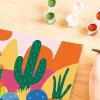 Ravensburger CreArt Prickly Cactus Paint‑by‑Number Kit for Adults – Complete Premium Set with 13 Acrylic Paints, Brushes & Gloss Varnish – Relaxing Creative Hobby – Ages 12+