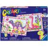 Ravensburger CreArt Junior Pink Dinosaurs Paint‑by‑Number Kit – Complete Set with Brushes & 5 Water‑Based Paints – Color‑Coded Outlines – Ages 5‑7