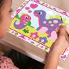 Ravensburger CreArt Junior Pink Dinosaurs Paint‑by‑Number Kit – Complete Set with Brushes & 5 Water‑Based Paints – Color‑Coded Outlines – Ages 5‑7