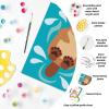 Ravensburger CreArt Otter Love Paint‑by‑Number Kit – Complete Set with Brushes & 10 Water‑Based Paints – Color‑Coded Outlines – Ages 7+