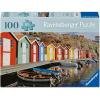 Ravensburger Feel Well & Puzzle: Colorful Houses in Sweden 100 Piece Puzzle for Adults