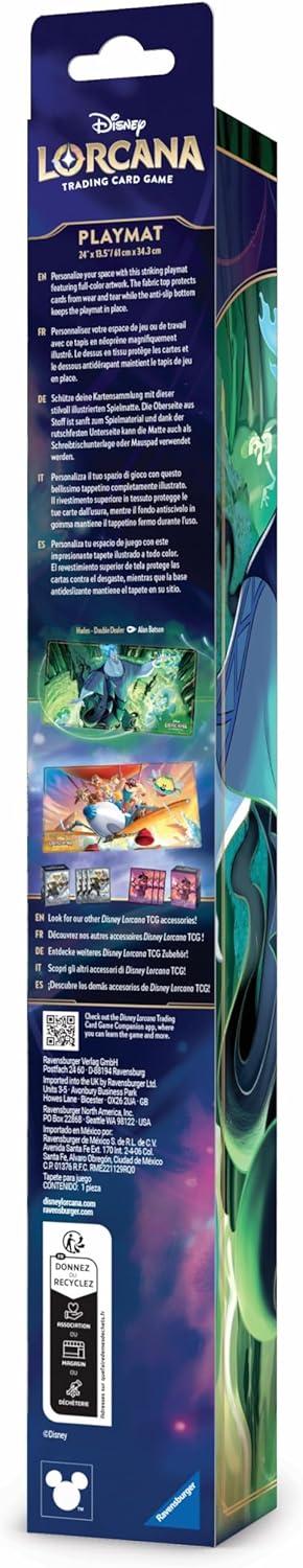 image:imageRavensburger Disney Lorcana TCG Playmat Featuring Hades Double Dealer Protects Cards Versatile Game Desk or Mouse Pad Durable NonSlip Surface Suitable for Ages 8