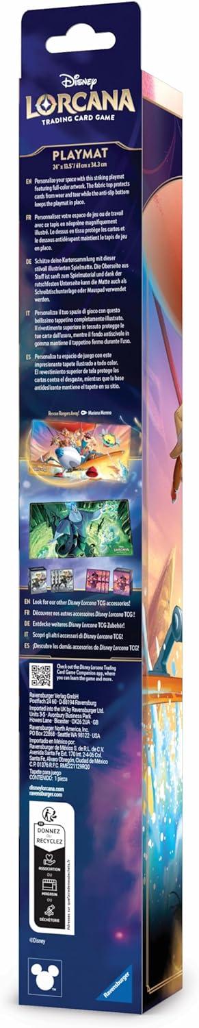 image:imageRavensburger Disney Lorcana TCG Playmat Featuring Rescue Ranger Away Protects Cards Versatile Game Desk or Mouse Pad Durable NonSlip Surface Suitable for Ages 8