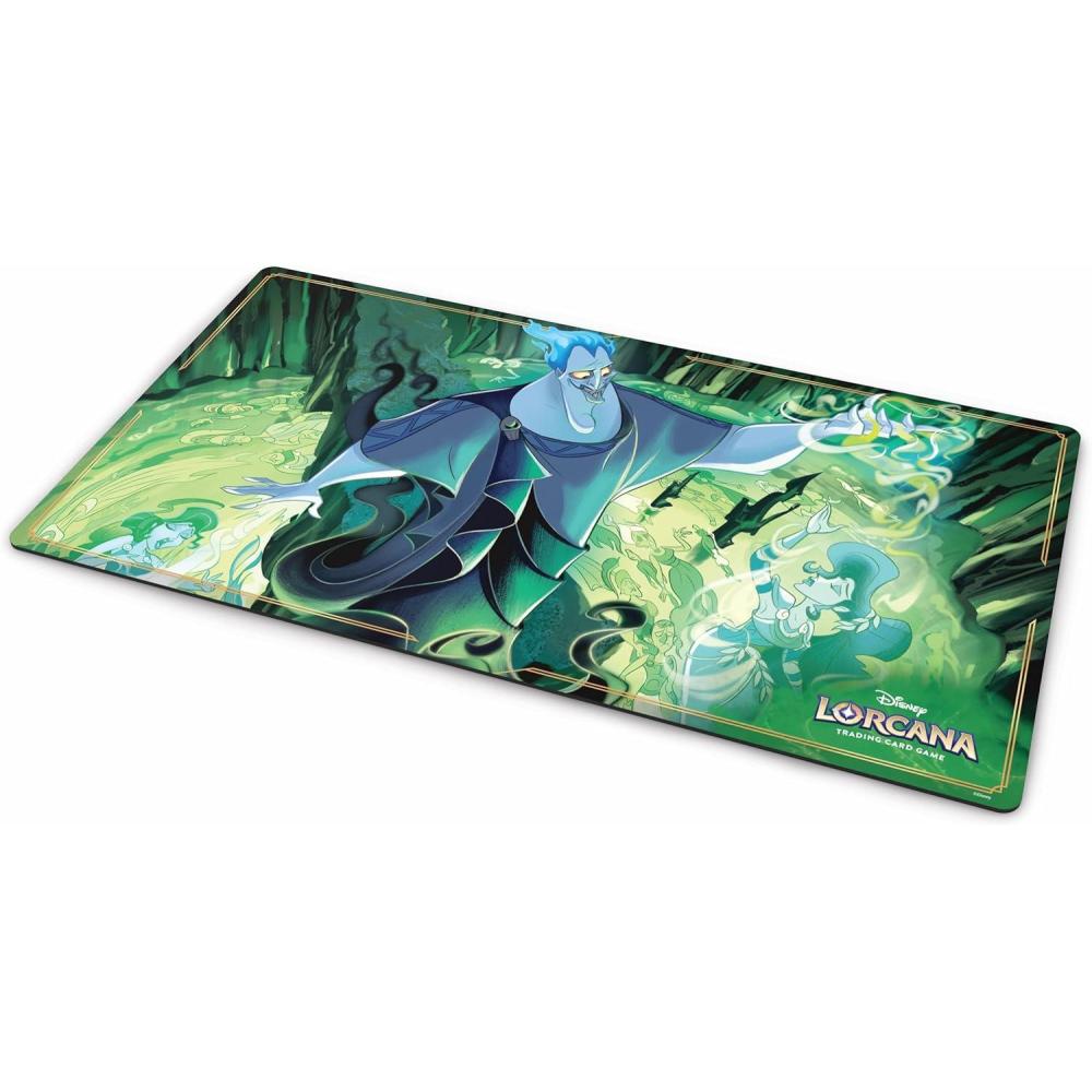 image:imageRavensburger Disney Lorcana TCG Playmat Featuring Hades Double Dealer Protects Cards Versatile Game Desk or Mouse Pad Durable NonSlip Surface Suitable for Ages 8