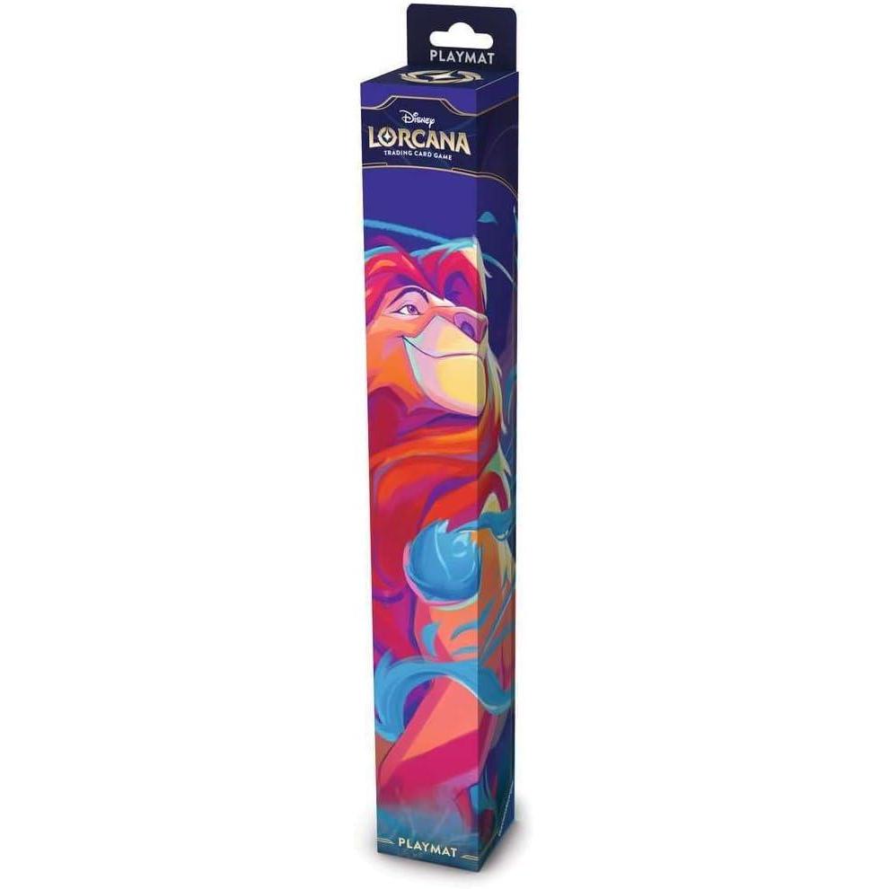 image:imageRavensburger Disney Lorcana TCG Playmat Featuring Mufasa  Ruler of Pride Rock  Protects Cards  Versatile Game Desk or Mouse Pad  Durable NonSlip Surface  Suitable for Ages 8