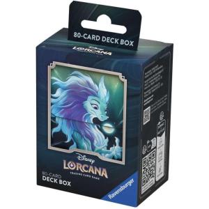 Ravensburger Disney Lorcana TCG Deck Box Featuring Sisu – Divine Water Dragon by Grace Tran | Securely Stores 80 Sleeved Cards | Durable & Portable Organizer for TCG Players | Ages 8+
