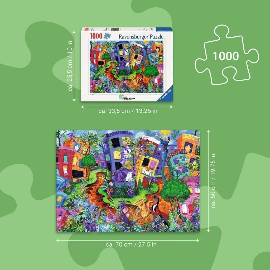 image:imageRavensburger Lady Bug Lane 1000 Piece Jigsaw Puzzle Whimsical Garden Path Scene Detailed Challenge for Adults amp Families