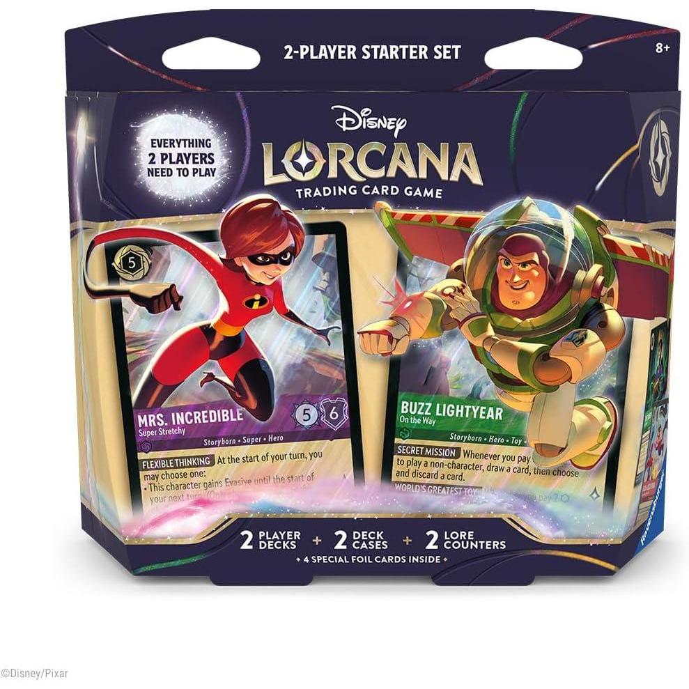 image:imageRavensburger Disney Lorcana TCG 2Player Starter Deck Ideal for Ages 8 Engaging Gameplay Over 200 Original Disney Artworks