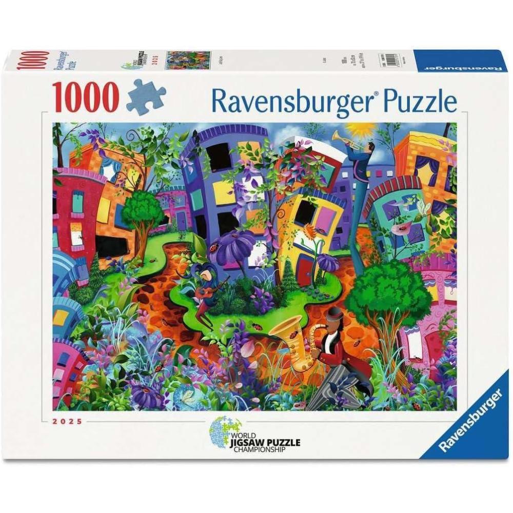 image:imageRavensburger Lady Bug Lane 1000 Piece Jigsaw Puzzle  Whimsical Garden Path Scene Detailed Challenge for Adults amp Families