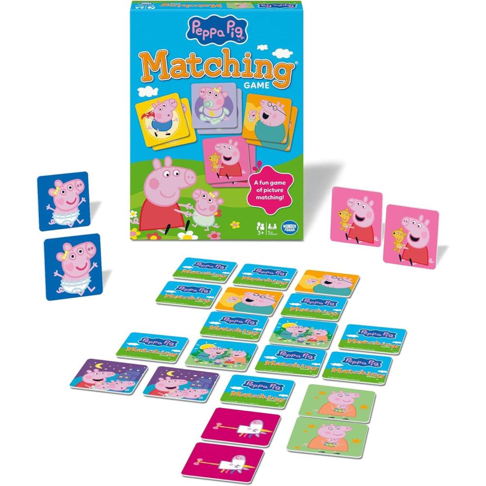 image:imageWonder Forge Peppa Pig Matching Game Fun and Educational Memory Game for Toddlers and Kids Ages 35 Featuring Beloved Peppa Pig Characters